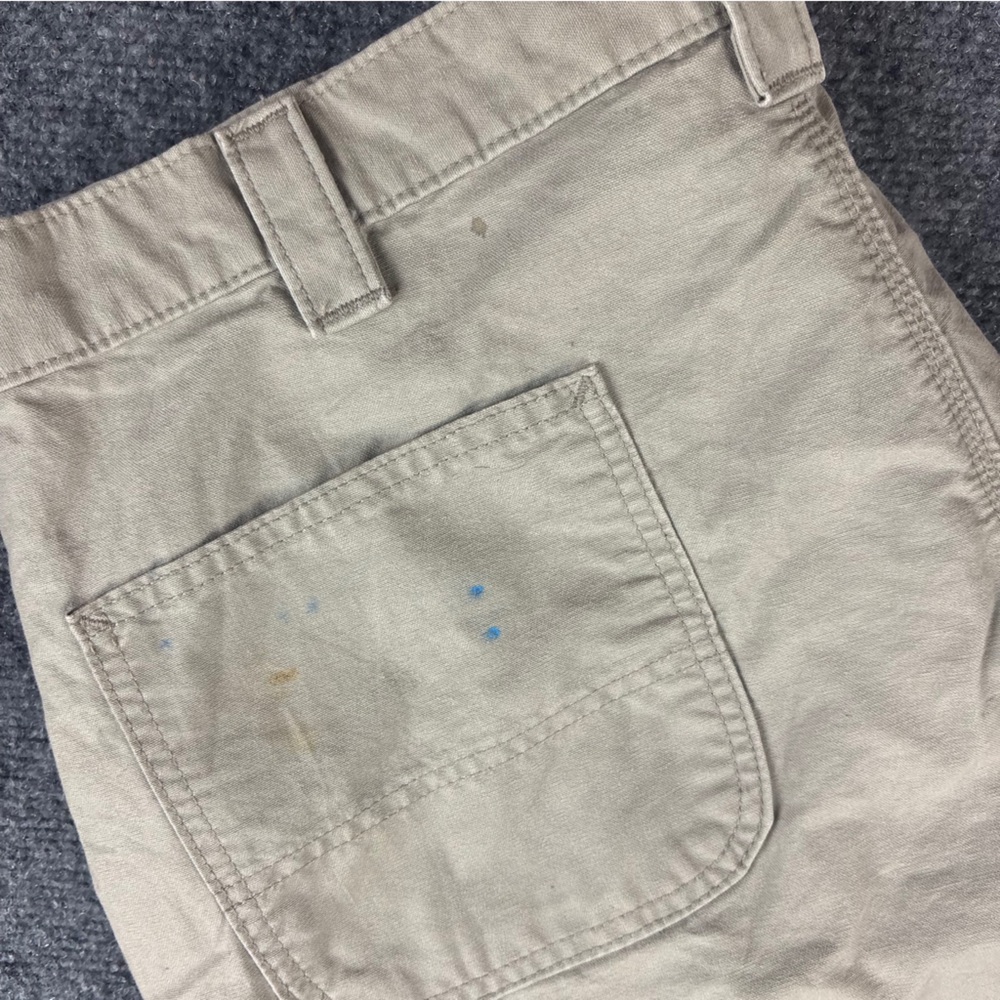 CARHARTT Men’s Khaki Dungaree Fit utility work Cargo pants size: 40 x 30 - Picture 3 of 8